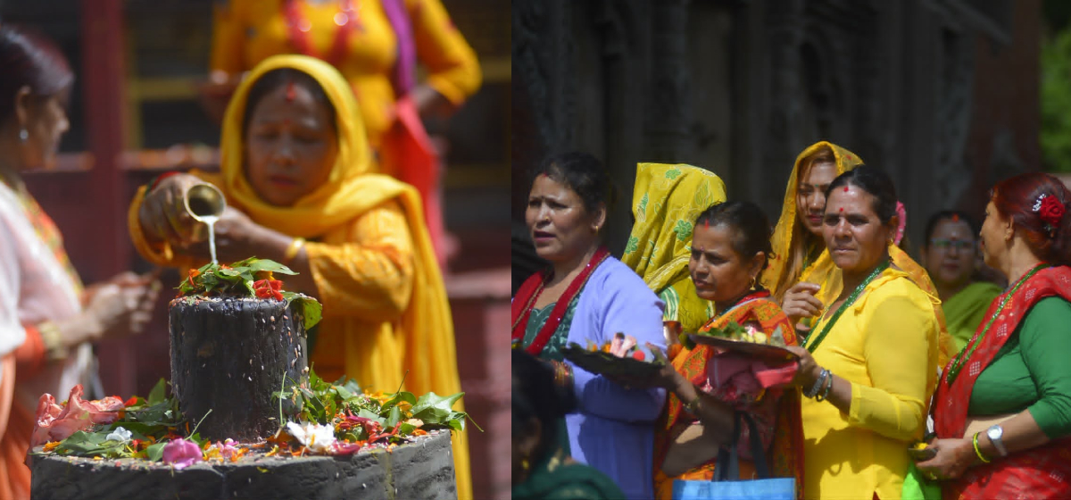 गोकर्णेश्वर मन्दिरमा श्रद्धालुको भीड (तस्बिरहरु)