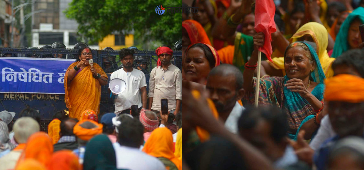 बालुवाटारमा लघुवित्त पिडीतको आन्दोलन (तस्बिरहरु)