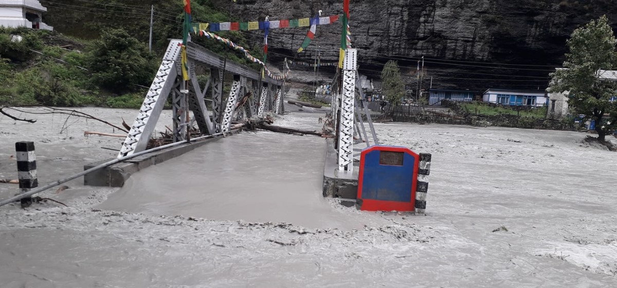 मर्स्याङदीको वहाव रोकिँदा जोखिम