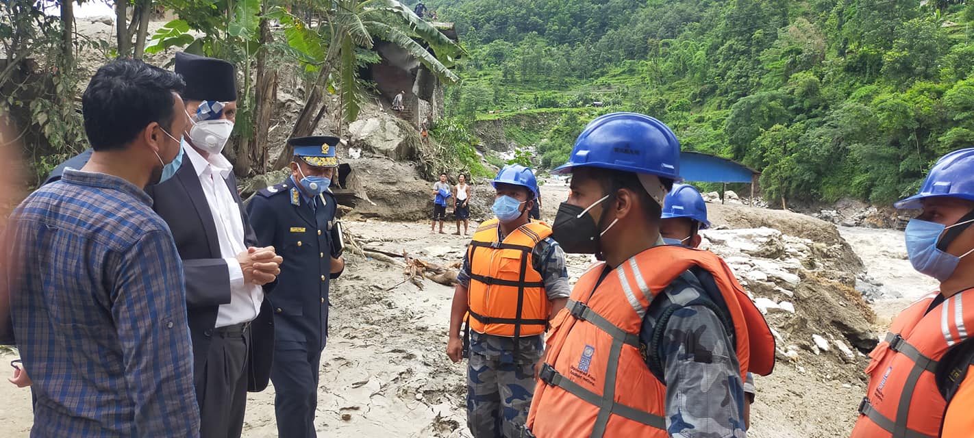 सभामुख सापकोटा बाढी प्रभावित क्षेत्रमा