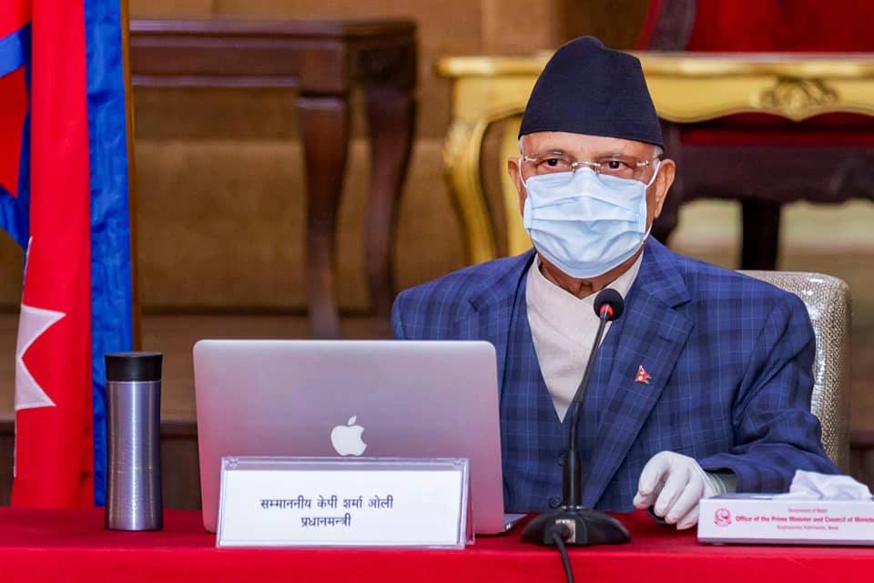 शीतल निवासबाट फर्किए पछि प्रधानमन्त्रीले गरे मन्त्रीहरूसंग छलफल