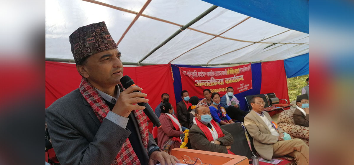 निर्वाचन क्षेत्रका पालिका–पालिका घुम्दै पर्यटनमन्त्री भट्टराई