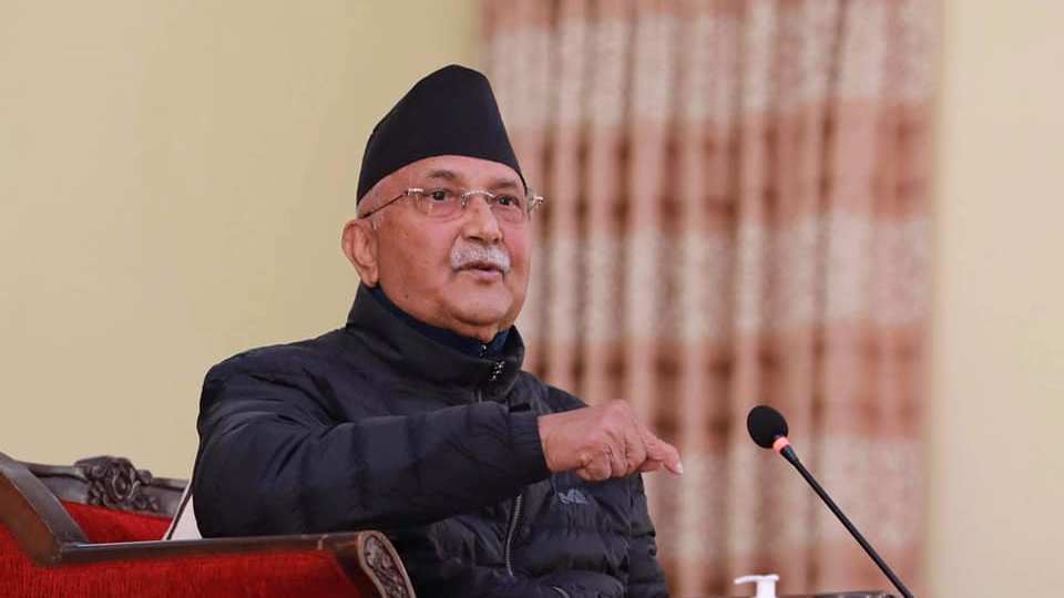 ओली निरन्तर संविधान कुल्चिन सक्रिय