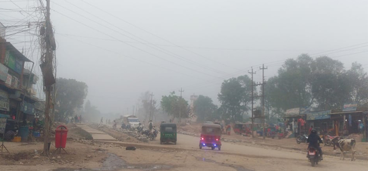 वीरेन्द्रनगरमा आँखा पोल्ने तुँवालो