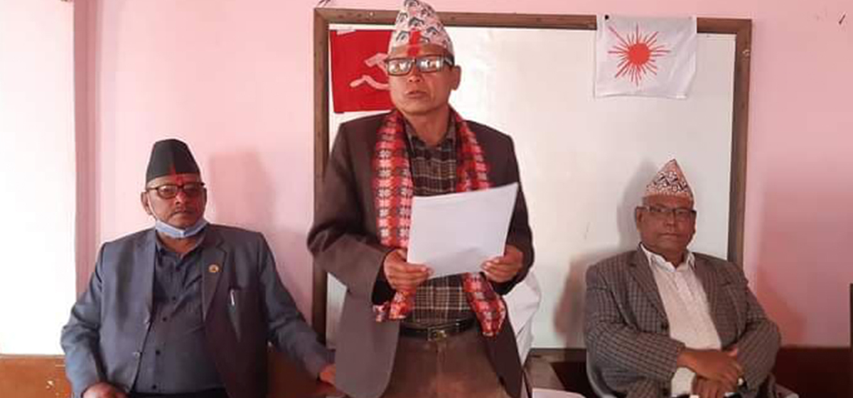 दैलेखमा माधव नेपाल समूहको समानान्तर कमिटी घोषणा