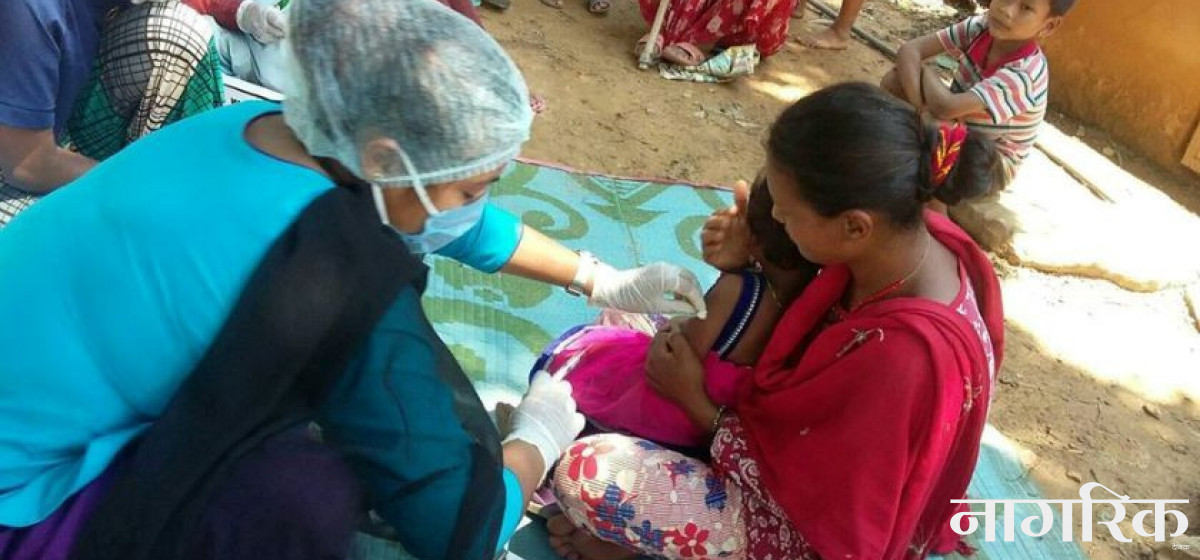 खोप लगाउन छुटेका बालबालिकालाई आगामी वैशाख ३१ गते लगाउने