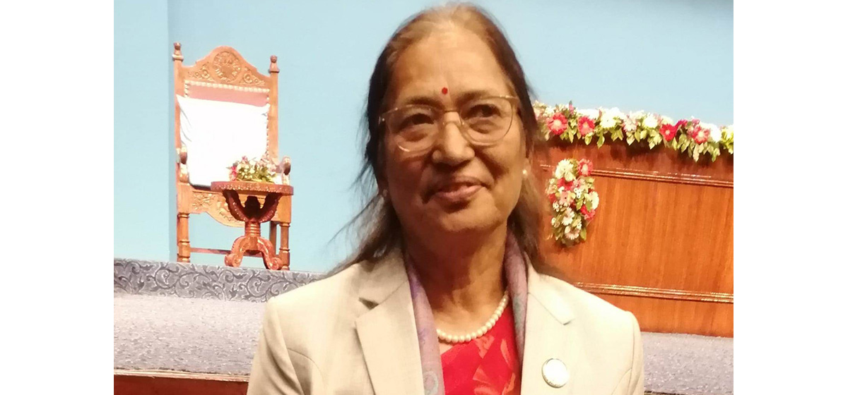 सदन प्रक्रियामुखी नभई कार्यमुखी र परिणाममुखी हुनुपर्छ: नेत्री श्रेष्ठ