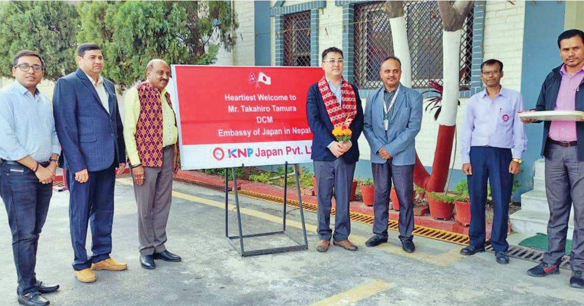 जापानी राजदूतावासका मिसन उपप्रमुखद्वारा फ्याक्ट्री अवलोकन